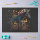 Zebra van Prism van Kleuren Bloemen Decoupage Tissuepapier (Craft)