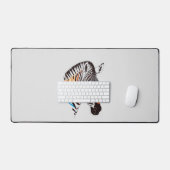 Zebra vectorkunst met levendige kleuren bureaumat (Keyboard & Muis)