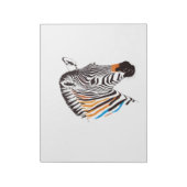 Zebra vectorkunst met levendige kleuren notitieblok (Linkerzijde)