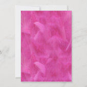 Zebra Veer Bachelorette Pink Kaart (Achterkant)
