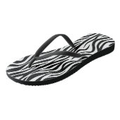 Zebra Vel Afdruk Flip Flops (Schuin)