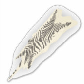 Zebra vel zwarte witte streep sticker (Voorkant)