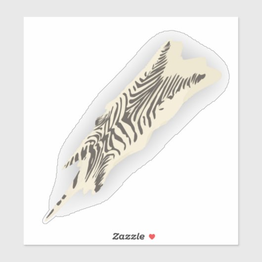 Zebra vel zwarte witte streep sticker (Vel)