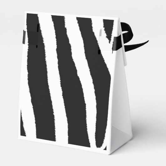 Zebra-ventilatorpatroon met ventilator bedankdoosjes (Achterkant)