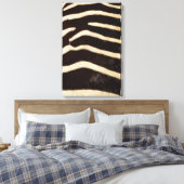 Zebra verbergen canvas afdruk (Insitu (Slaapkamer))