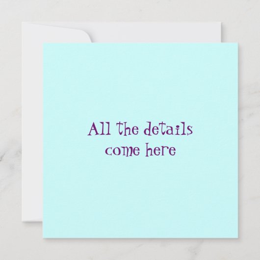 zebra verjaardag kaart (Achterkant)