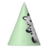 Zebra Verjaardagsfeestje Groen Feesthoedjes (Links)