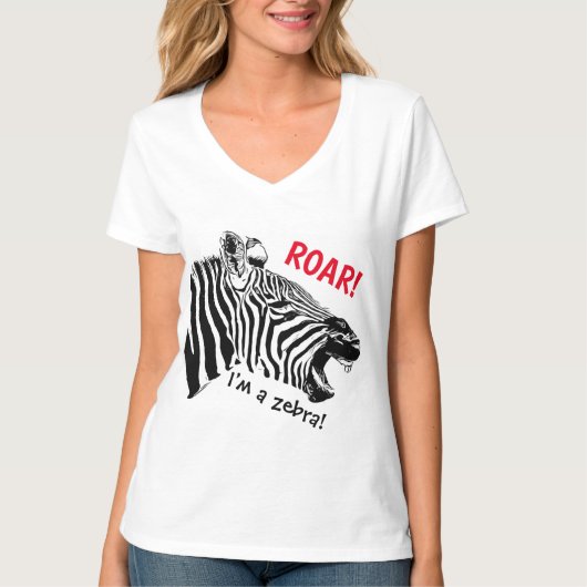 Zebra versie t-shirt (Voorkant)