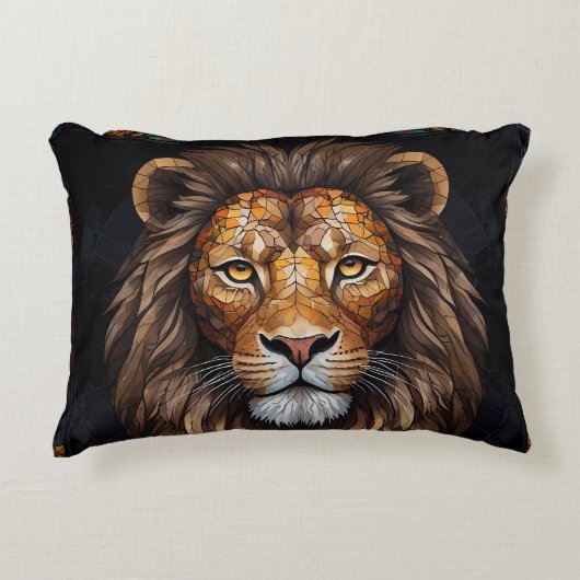 Zebra Vibrant Mozaïek Accent Kussen (Voorkant)