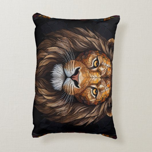 Zebra Vibrant Mozaïek Accent Kussen (Achterkant (Verticaal))