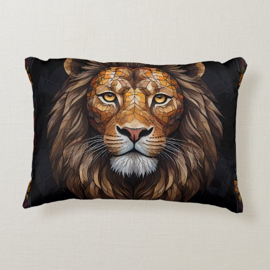 Zebra Vibrant Mozaïek Accent Kussen (Achterkant)