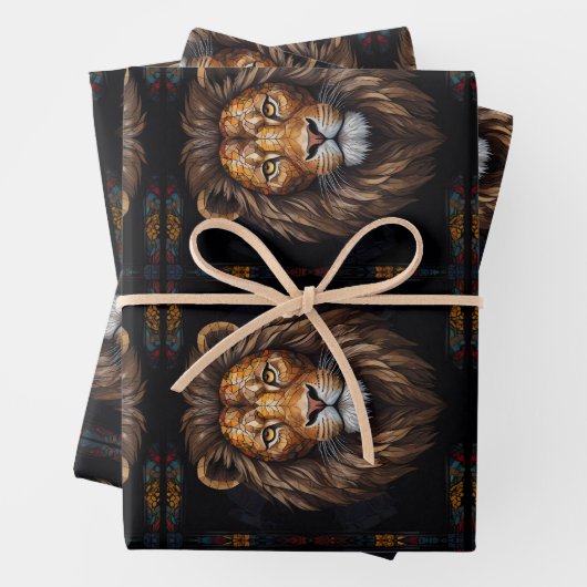 Zebra Vibrant Mozaïek Inpakpapier Vel (In situ)