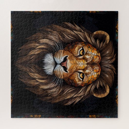 Zebra Vibrant Mozaïek Legpuzzel (Horizontaal)