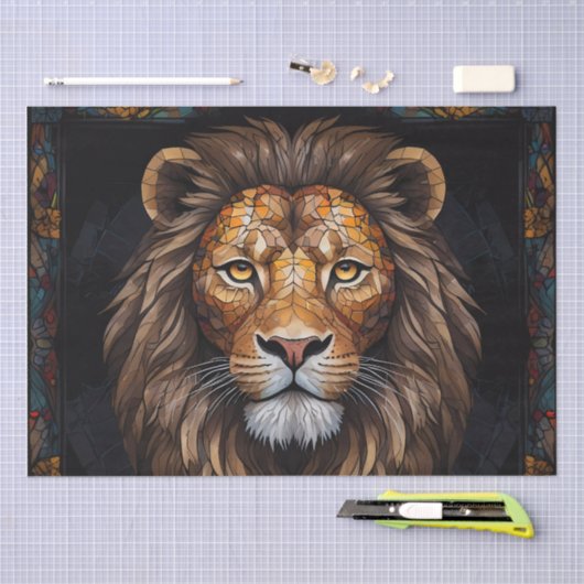 Zebra Vibrant Mozaïek Tissuepapier (Craft)