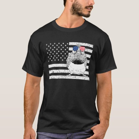 Zebra-vink 4 juli Vogelspotten VS Amerikaans  T-shirt (Voorkant)