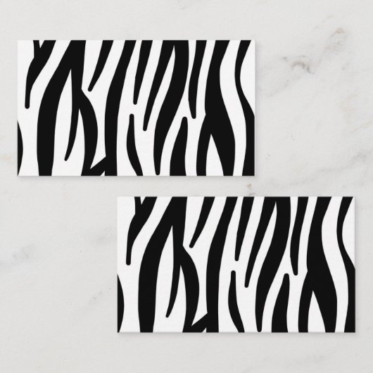 Zebra Visitekaartje (Voorkant / Achterkant)