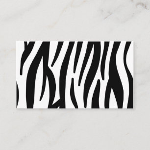 Zebra Visitekaartje