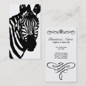 zebra. visitekaartje (Voorkant / Achterkant)