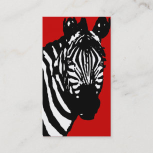 zebra. visitekaartje