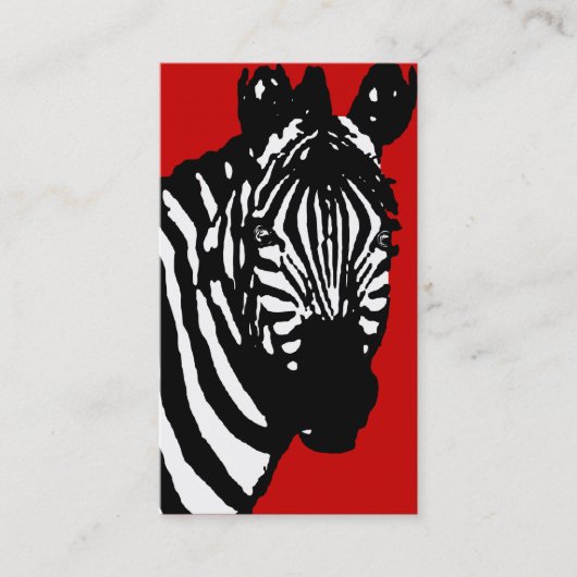 zebra. visitekaartje (Voorkant)