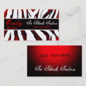 zebra visitekaartje (Voorkant / Achterkant)