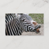 Zebra Visitekaartje glimlachen (Achterkant)