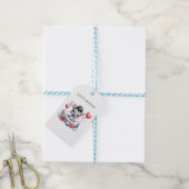Zebra Vliegtuig Verjaardag Cadeaulabel (Met Touw)