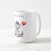 Zebra Vliegtuig Verjaardag Koffiemok (Voorkant rechts)