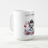 Zebra Vliegtuig Verjaardag Koffiemok (Voorkant links)