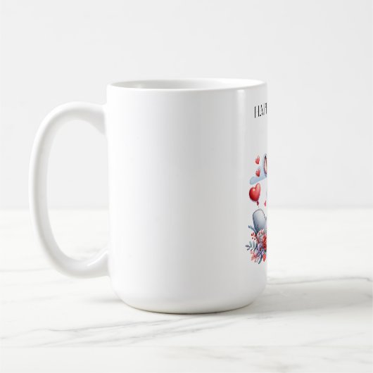 Zebra Vliegtuig Verjaardag Koffiemok (Links)