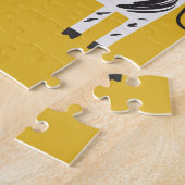 Zebra voor kinderen: naadloos leuk patroon legpuzzel (Zijkant)