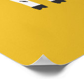 Zebra voor kinderen: naadloos leuk patroon poster (Hoek)