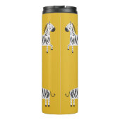 Zebra voor kinderen: naadloos leuk patroon thermosbeker (Achterkant)