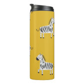 Zebra voor kinderen: naadloos leuk patroon thermosbeker (Geroteerd rechts)