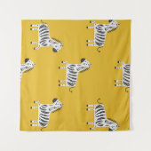 Zebra voor kinderen: naadloos leuk patroon wandkleed (Voorkant (horizontaal))