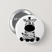 zebra voor kinderen ronde button 5,7 cm (Voorkant /achterkant)