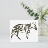 Zebra voor kunstkunst van wilde dieren, briefkaart (Staand voorkant)