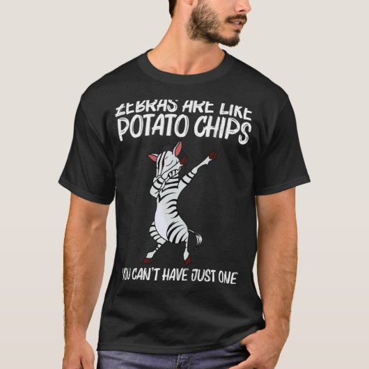 Zebra voor mannen Afrikaanse dierentuin T-shirt (Voorkant)