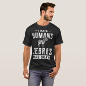 Zebra Voor Mannen Vrouwen Afrika Paardensafari Zoo T-shirt (Voorkant volledig)