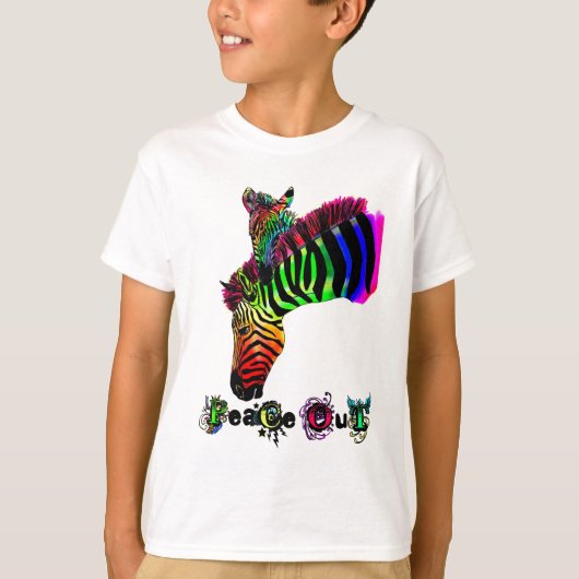 zebra voor vrede t-shirt (Voorkant)