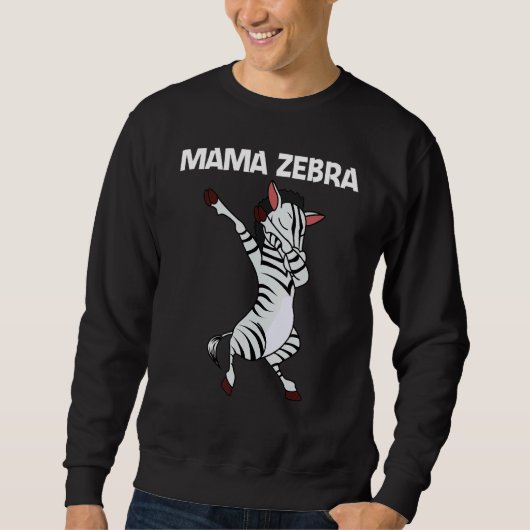Zebra voor vrouwen Moeder Afrikaanse dierentuin di Trui (Voorkant)