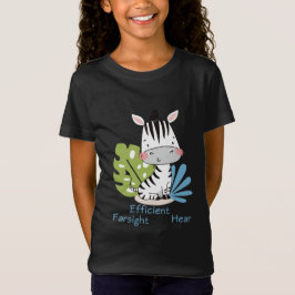 Zebra - vooruitziend - kinder opvoeden t-shirt