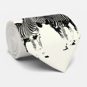 zebra vrienden stropdas (Opgerold)