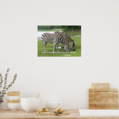 Zebra vriendschapsband Poster (Keuken)