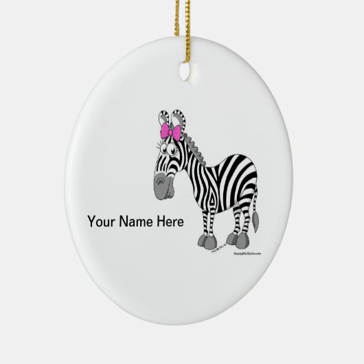 ZEBRA - VROUW KERAMISCH ORNAMENT (Rechts)