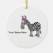 ZEBRA - VROUW KERAMISCH ORNAMENT (Voorkant)