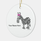 ZEBRA - VROUW KERAMISCH ORNAMENT (Links)