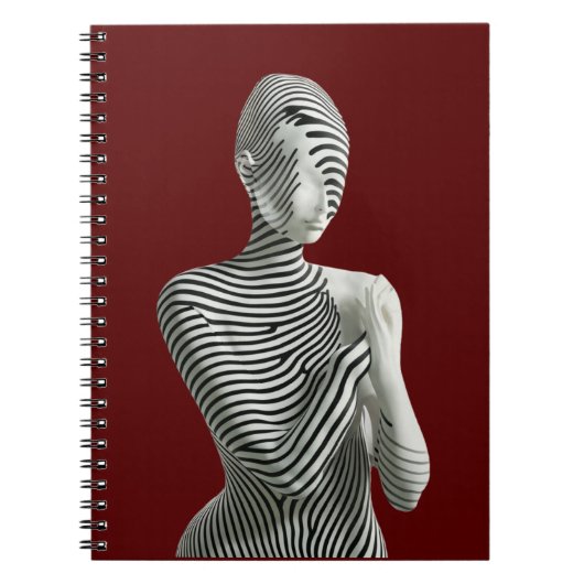 Zebra Vrouw Notitieboek (Voorkant)