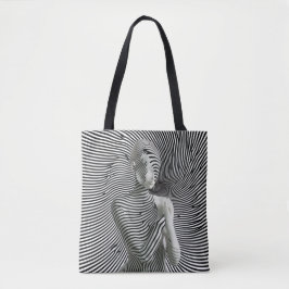 Zebra Vrouw Tote Bag