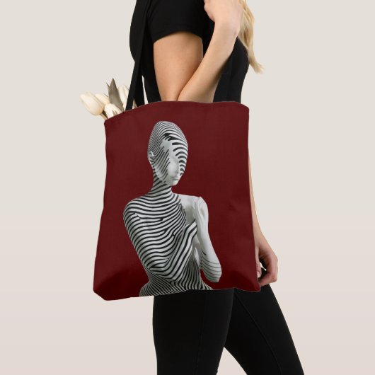 Zebra Vrouw Tote Bag (Dichtbij)